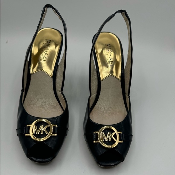 MICHAEL Michael Kors Shoes - Michael Kors navy blue sling back sandals size 6